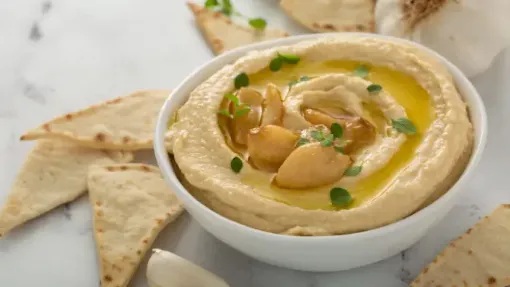 knoflook hummus